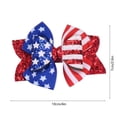 thumbnail image 1 of Luoshdecor 4th Of July Decorative Bows,Red White Blue Patriotic Giltter Bow for Gift Flower Indoor/Outdoor Decor, 1 of 6