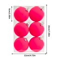 thumbnail image 1 of Luoshdecor 6 Pcs Christmas Velvet Tree Balls Ornaments,2.36 in Flocked Hanging Detactive Ball for Tree Holiday Xmas Decorations, 1 of 6