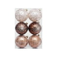thumbnail image 1 of Luoshdecor 6Pcs Christmas Ball Ornaments 2025, Shatterproof Glitter Balls Hanging Ornaments for Holiday Party Decoration 3.15 in, 1 of 6