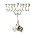 thumbnail image 1 of Luoshdecor 9-Branch Sliver Candle Holder for Hanukkah Menorah,Alloy Holiday Decor,Sabbath Table Centerpiece, for Home & Office Decor, 1 of 6