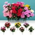 thumbnail image 1 of Luoshdecor Artificial Flowers Spring Fake Flower Stems,Silk Flowers for Indoor Outdoor Wedding Home Decor,Watermelon Red, 1 of 5