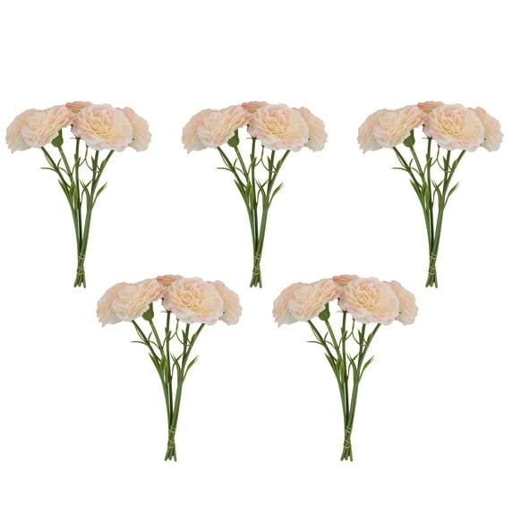 Luoshdecor Artificial Flowers Zinnias Silk Flowers with Stems, 11.4 in Fake Peonies Flower for Wedding Table Party Decoration