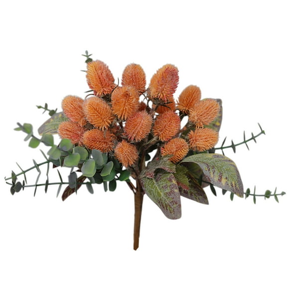 Luoshdecor Artificial Thistle Flowers,Faux Plant Flower Pick for Wedding Home Party Decoration 11.8 in
