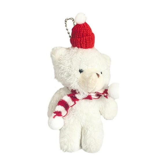 Luoshdecor Bear Plush Toys Hanging Decoration,Scarf Bear Pendant Gift for Valentine's Day Party Decor