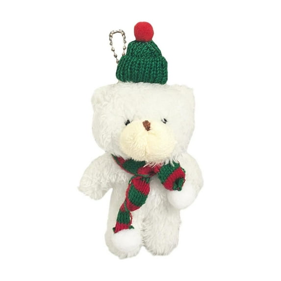 Luoshdecor Bear Plush Toys Hanging Decoration,Scarf Bear Pendant Gift for Valentine's Day Party Decor
