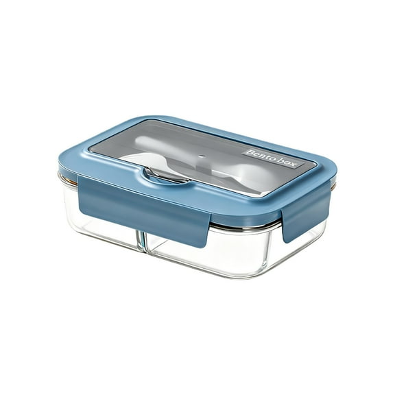 Luoshdecor Bento Box for Adult,Lunch Box with Fork Spoon,Leak Proof Lunch Containers Microwave Safe