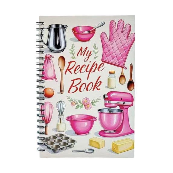Luoshdecor Blank Recipe Notebook to Write in Your Own Recipes,,Hardcover Personal Blank Recipe Book,for Make Your Own Cookbook