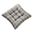 thumbnail image 1 of Luoshdecor Bohemian Chair Pad,Square Plaid Seat Cushion for Dining Chairs, Office Chair, Car,Patio,15.7 in, 1 of 6