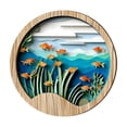 thumbnail image 1 of Luoshdecor Boho Wall Art Decor,Round Wooden Hollow Out Ocean Animal Wall Hanging Ornaments for Bedroom Living Room Decor, 1 of 6