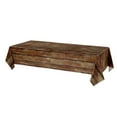 thumbnail image 1 of Luoshdecor Brown Wood Grain Tablecloths,Rustic Plastic Table CoversWaterproof Tablecloth for BBQ Picnic Birthday Wedding Party 92x54 in, 1 of 9