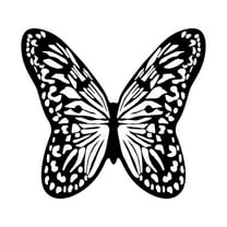 Luoshdecor Butterflys-shaped Rug,Black White Butterfly Carpet, Non-Slip Soft Rug for Bedroom,Livingroom,Home Decor