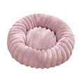 thumbnail image 1 of Luoshdecor Calming Dog Bed Cat Bed Donut, Cuddler Warming Cozy Soft Round Bed for Small Medium Dogs and Cats, 1 of 8