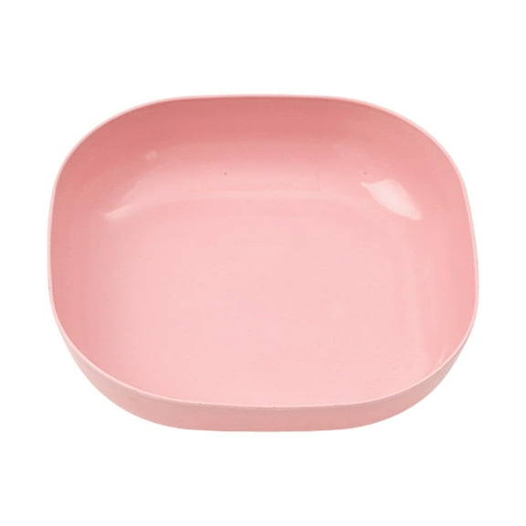 Luoshdecor Cat Food Bowl ,Square Lightweight Wheat Straw Plates,Small Flat Cat Dish, Shallow Pet Feeding Dish or Plate for Cats and Small Dogs