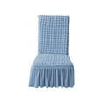 thumbnail image 1 of Luoshdecor Chair Covers for Dining Room,Stretch Chair Slipcovers with Skirt Washable Kitchen Chair Protector Cover for Home, Party, Wedding, 1 of 6