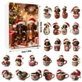 thumbnail image 1 of Luoshdecor Christmas Advent Calendars,24 Days Cute Tea Cup Dachshund Ornament,Christmas Gift for Tree Home Decor, 1 of 5