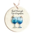thumbnail image 1 of Luoshdecor Christmas Cheers Ornament，Round Acrylic Christmas Tree Wine Glasses Decoration for Home Party Holiday Decor 3.15 in, 1 of 5