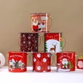 thumbnail image 1 of Luoshdecor Christmas Cookie Tin with Lid Handle,4.5 in Iron Metal Xmas Pattern Storage Boxes for Cookies, Patisseries, Snack, Chocolate, Jewelry, 1 of 3