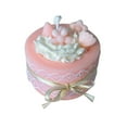 thumbnail image 1 of Luoshdecor Christmas Cup Cake Candles 2.75 in, Round Mini Scent Candle with Bow,Holiday Gift for Home Table Wedding Festival Party Decoration, 1 of 6