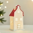 thumbnail image 1 of Luoshdecor Christmas Decoration,Ceramics Christmas Vintage Glowing House Tabletop Gift for Xmas Home Party Indoor Decoration, 1 of 6