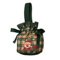 thumbnail image 1 of Luoshdecor Christmas Drawstring Gift Bags,7.9 in Vintage Holiday Candy Xmas Gift Bags,Linen HandBags for Xmas Presents Home Party, 1 of 6