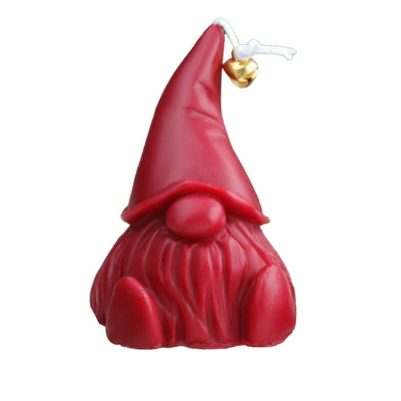 Luoshdecor Christmas Gnomes Candles,Scented Decorative Christmas Santa Claus Candles, Farmhouse Rustic Gifts for Room Table Decor 3.5 in