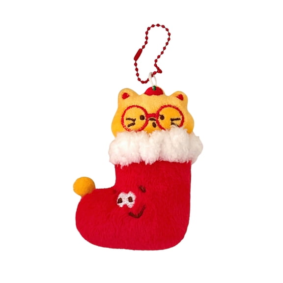 Luoshdecor Christmas Ornament Gifts,Winter Plush Doll Hanging Holiday Ornament for Xmas Tree Holiday Party 3.9 in