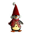 thumbnail image 1 of Luoshdecor Christmas Penguin Light Ornament, 14 in Plush Table LED Doll,Festive Tree Table Display Decoration for Table Decor, 1 of 6