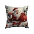 thumbnail image 1 of Luoshdecor Christmas Pillow Cover 18x18 in, Christmas Gift, Pink White Throw Pillow Covers,Christmas Decorations for Home Sofa, Bed, 1 of 6