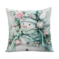 Luoshdecor Christmas Pillow Cover ,Xmas Gift,Christmas Theme Winter Decorative Throw Pillowcase for Indoor Bedroom Couch Decor 18X18 in