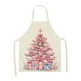 thumbnail image 1 of Luoshdecor Christmas Plaid Apron,Winter Merry Christmas Xmas Decorative Tree Apron with Strap for Adult Kitchen Party Gift 18.6 in, 1 of 6