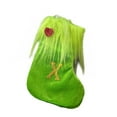 thumbnail image 1 of Luoshdecor Christmas Plush Stocking,7 in Small Green Embroidered Letter Stocking Soft Vevlet Cuff Christmas Stockings for Holiday Xmas Tree Fireplace Party Decor(X), 1 of 8