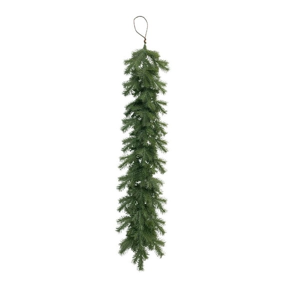 Luoshdecor Christmas Real Touch Norfolk Pine Garland ,Pine Cypress Artificial Greenery Garland,for Decoration Christmas for Mantle,Outdoor Indoor Xmas Wedding Decorations 47 in