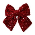thumbnail image 1 of Luoshdecor Christmas Red Glitter Bows for Wreath,9.8" Christmas Tree Ornaments Bow With Glitter Sequins for Home Door Tree Christmas Party Decorations, 1 of 6