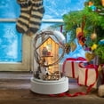 thumbnail image 1 of Luoshdecor Christmas Snow Globes Light,Clear Snow Globe Tabletop Decor for Winter Home Wonderland Party Supplies 4.3 in, 1 of 5