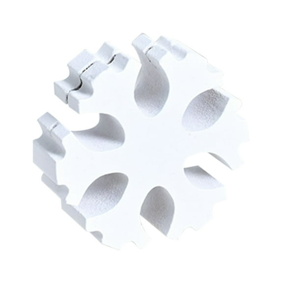 Luoshdecor Christmas Snowflake Card Holders,Woode Xmas Table Number Holder Winter Snowflake Table Ornament for Christmas Decoration Party Favors 1.9 in