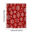 thumbnail image 1 of Luoshdecor Christmas Snowflake Shower Curtain, Red White Xmas Snowflake Winter Waterproof Fabric Bathroom Curtain for Bathroom Xmas Holiday Decor 78.9x47 in, 1 of 3