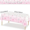 thumbnail image 1 of Luoshdecor Christmas Snowflake Tablecloth,54x108 in Winter Snowflake Wonderland Plastic Table Cover Cloth for Christmas Winter Holiday Party Supplies, 1 of 1