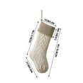 thumbnail image 1 of Luoshdecor Christmas Stockings Cable Knitted Jacquard Xmas Stockings,Cozy Hanging Xmas Boho Farmhouse Stockings for Family Holiday Décor 18.1 in, 1 of 3