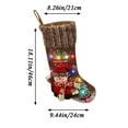 thumbnail image 1 of Luoshdecor Christmas Stockings with LED Light,18.1" Personalized Christmas Santa Elk Snowman Stockings Light for Tree, Bed, Stairs & Fireplace, 1 of 4
