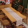 thumbnail image 1 of Luoshdecor Christmas Table Runner ,Xmas Gift,Winter Holiday Table Protecor for Xmas Dinner Home Party Decor 13.8x70.8 in, 1 of 9