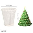 thumbnail image 1 of Luoshdecor Christmas Tree Candle Molds White 3D Christmas Pine Tree Silicone Mold for Candles Making Home Decor DIY Art Craft, 1 of 2