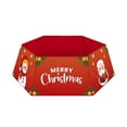 thumbnail image 1 of Luoshdecor Christmas Tree Hexagon Collar 31.5 in, Red Black Plaid Merry Christmas Tree Base Cover, Tree Base Skirt for Tree Party Decoration, 1 of 6