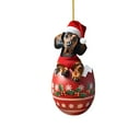 thumbnail image 1 of Luoshdecor Christmas Tree Ornament，Hatching Born Dachshund Dog Acrylic Pendants, Christmas Tree Decor Dog, Home Decor for Fireplaces, Windows, Doors, Walls, 1 of 7