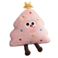 thumbnail image 1 of Luoshdecor Christmas Tree Pillow,Cute Soft Plush Xmas Tree Shaped Throw Pillow with Eyes Leg for Couch Sofa Chair Living Room Home Decoration 19.7 in, 1 of 6