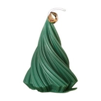 Luoshdecor Christmas Tree Scented Candles-Spiral Christmas Pine Tree Candle,Holiday Winter Gift for Wedding Party Xmas Home Decor 2.8 in