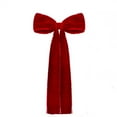 thumbnail image 1 of Luoshdecor Christmas Velvet Ribbon Bows,Holiday Tree Topper Vintage Raw Edge Bow，for Home Christmas Party Supplies 17.7x 8.7in, 1 of 6
