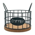 thumbnail image 1 of Luoshdecor Coffee Pod Holder,Wire K Cup Storage with Wooden Base - Large Capacity Slim Design for Coffee Bar ,Office Desktop,Kitchen, 1 of 4