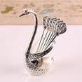 thumbnail image 1 of Luoshdecor Coffee Spoon Set,Sliver Swan Spoon Fork Holder, Charming Decorative Coffee Spoon Organizer Serving Kit for Home Kitchen Table Decor, 1 of 4