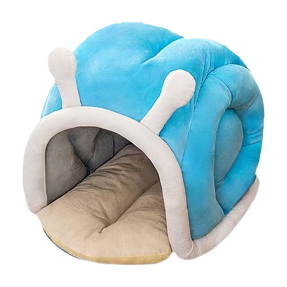 Luoshdecor Cute Dog Bed for Indoor Cats, Warm Soft Snail Shape Pet Cave ,Cozy Small Animal All Season Shelter