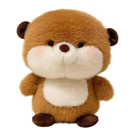 Luoshdecor Cute Otter Stuffed Animals,Compact Size,Soft Fluffy Otter Plush Toys,Accompanying Gift Doll for Christmas Valentine's Day Birthday 6.3 in